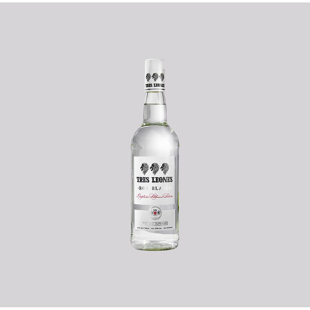 Ron Blanco Tres Leones de 750 ml.