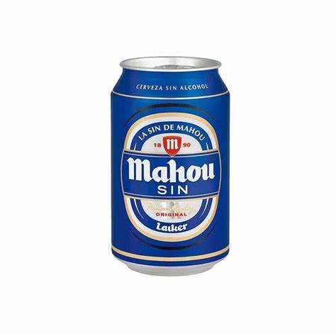 Cerveza Mahou Lata Sin Alcohol 330 ml.