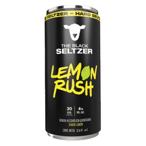 Bebida The Black Seltzer Lemon Rush Lata de 269 ml.|