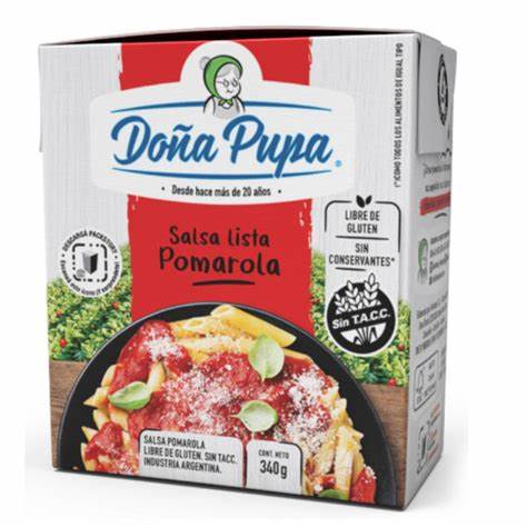Salsa Lista Pomarola Doña Pupa 340 gr.