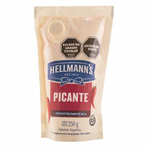 MAYONESA HELLMANN'S C/AJI PICANTE 250 GR