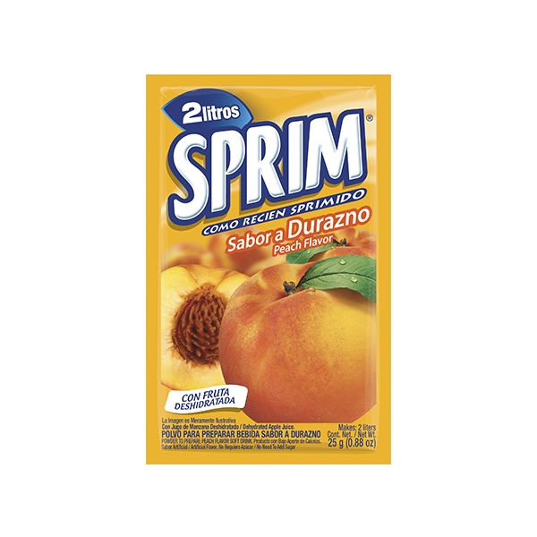 JUGO SPRIM DURAZNO 2 LT