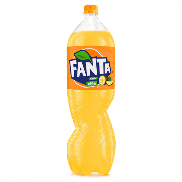 Gaseosa Fanta piña descartable de 2.000 ml.