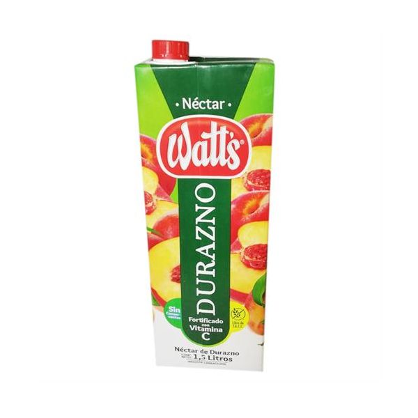 Jugo Watts Nectar durazno de 1500 ml.