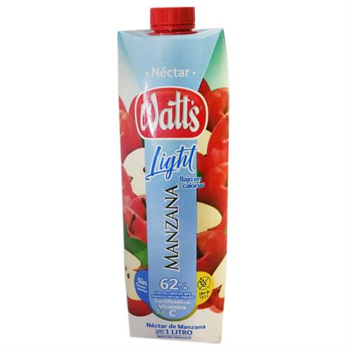 Jugo Watts manzana ligth de 1.000 ml.
