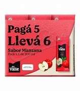 Jugo Frugos del Valle Manzana de 200 ml Pack x 6 Uni.
