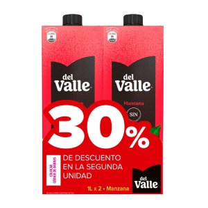Jugos Del Valle Durazno de 1.000 ml Pack x 2 Uni.