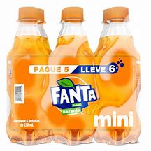 Gaseosa Fanta Naranja de 250 ml Pack x 6 Uni.