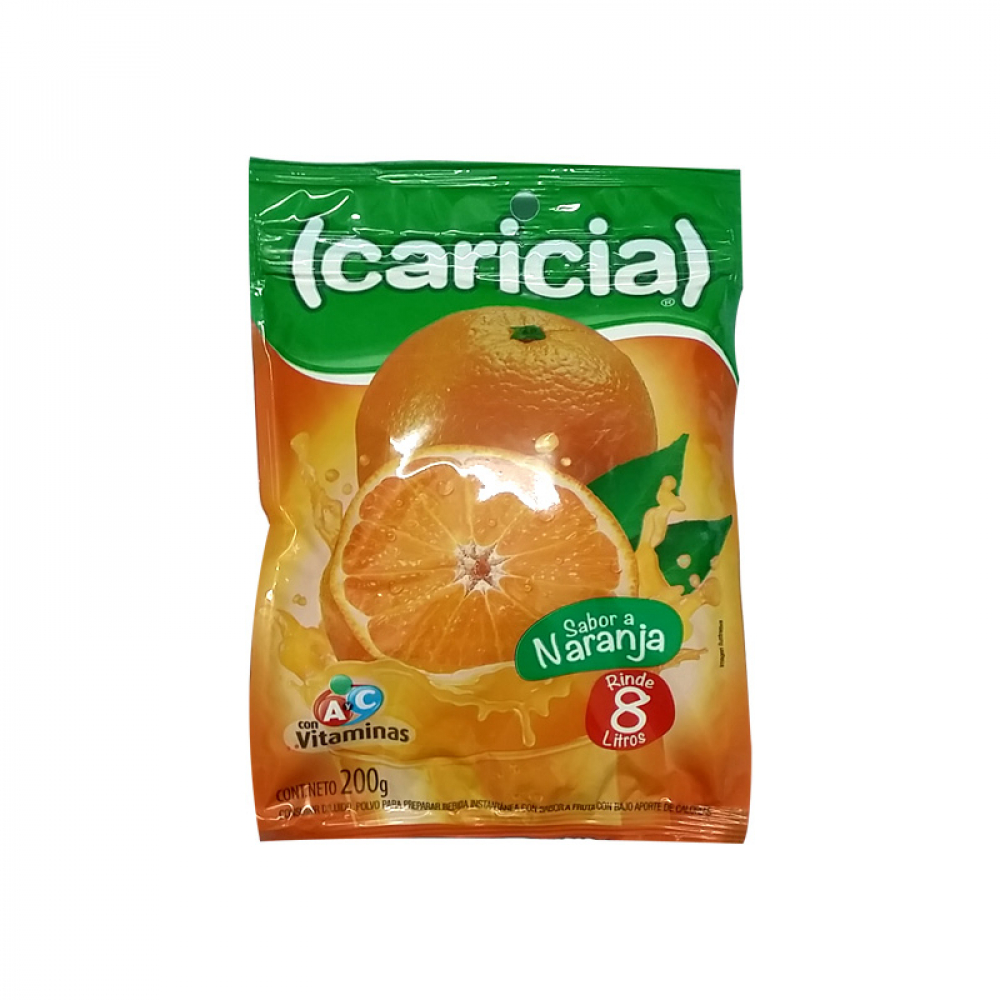 Refresco Caricia Naranja de 100 gr.