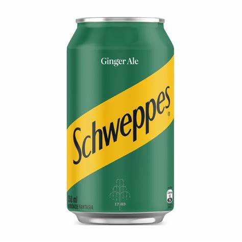 Agua Tonica Schweppes Ginger Ale Lata de 350 ml.