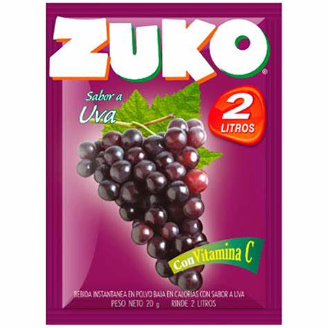 Jugo en Polvo Zuko Uva de 2.000 ml.