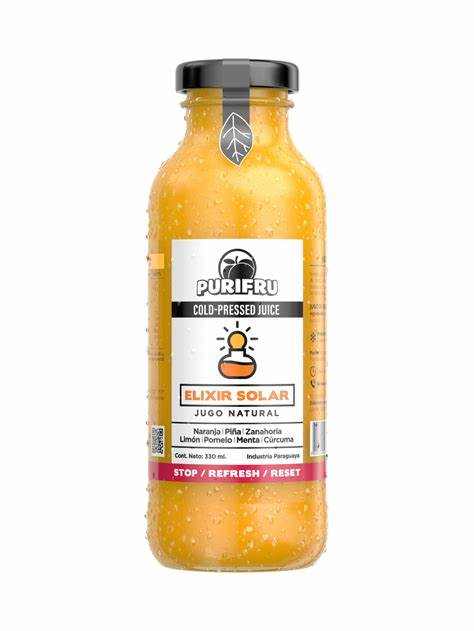 Jugo Purifru Elixir Solar de 330 ml.