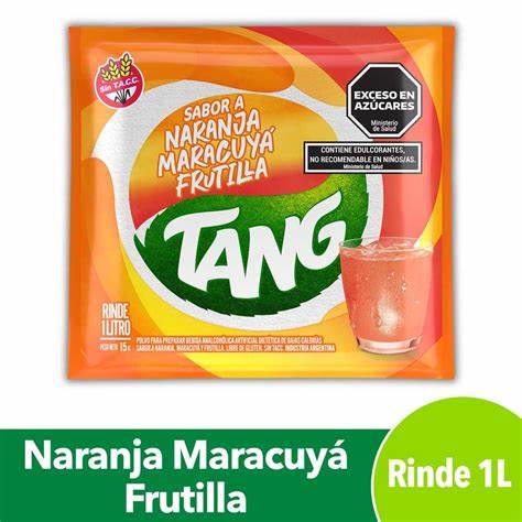 Refresco en Polvo Tang Naranja-Maracuya-Frutilla de 15 gr.